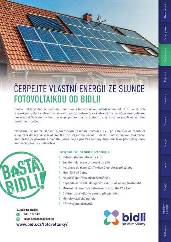 Fotovoltaická elektrárna pro Váš dům