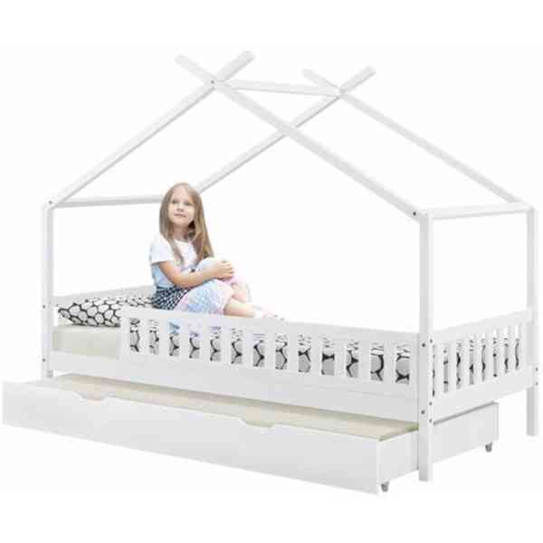 Dětská domečková postel Tipi 94 × 206 × 166 cm | bílá - foto 4