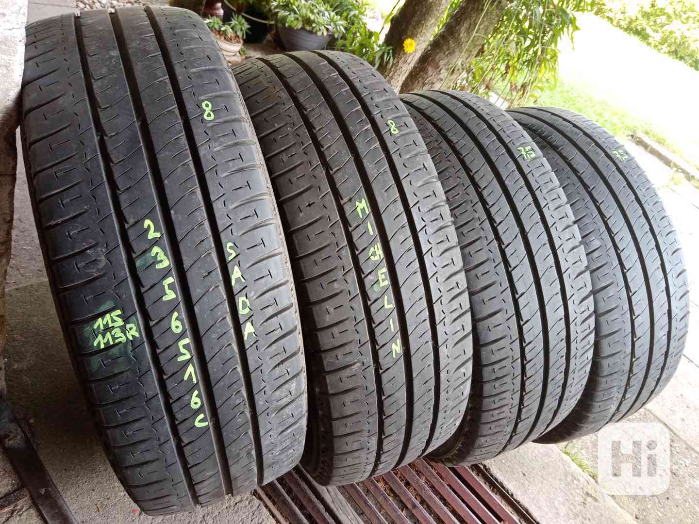 Letní pneu 4kusy 235/65/16C vzorek 85% MICHELIN - dobírka - foto 1