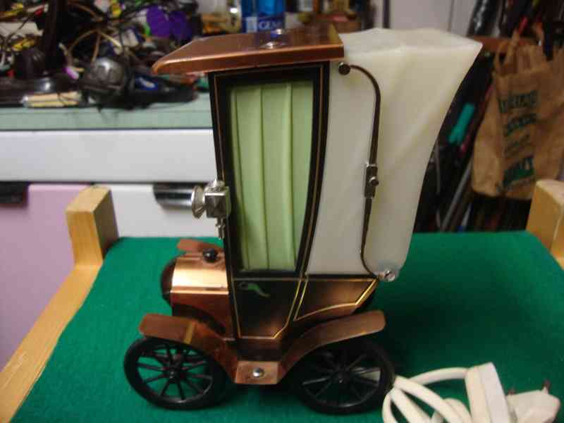 Retro lampa lampička veterán auto autíčko pěkný funkční - foto 2