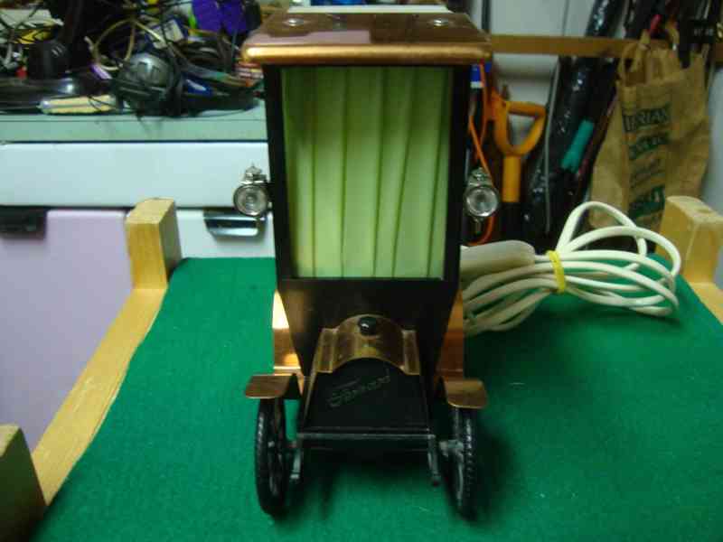 Retro lampa lampička veterán auto autíčko pěkný funkční - foto 3
