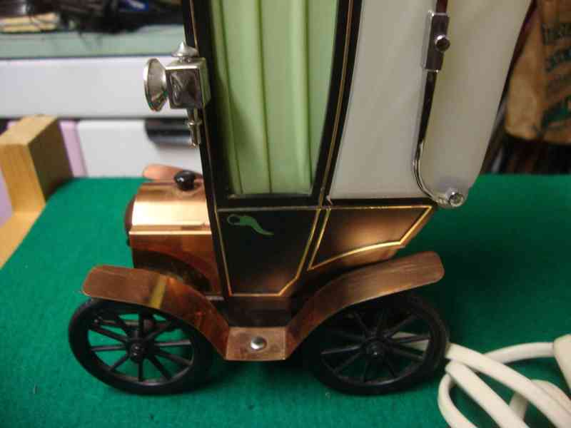 Retro lampa lampička veterán auto autíčko pěkný funkční - foto 10