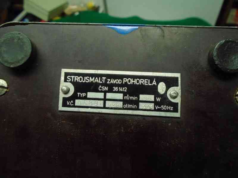 Retro stolní ventilátor větrák Strojsmalt Klimat 18 funkční - foto 12