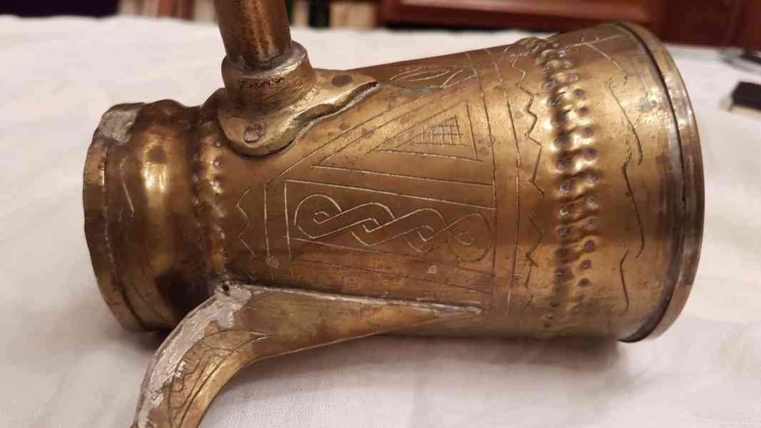 Starožitná mosazná arabská džezva - foto 5