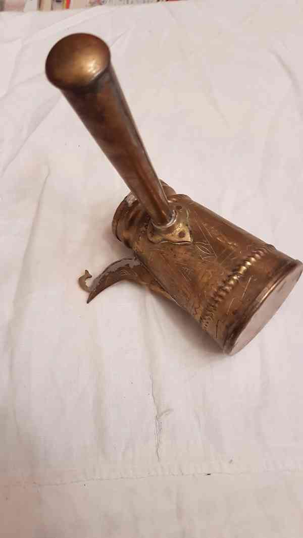 Starožitná mosazná arabská džezva - foto 2