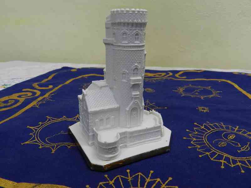 Málo vídaná stará porcelánová plastika Hrad S Czechoslovakia - foto 3
