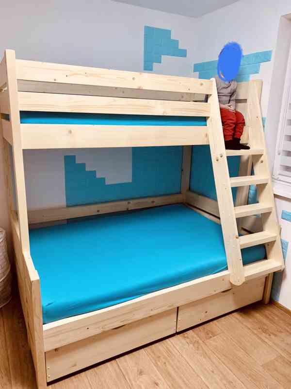 Dřevěná patrová postel (Palanda)- NOVÁ