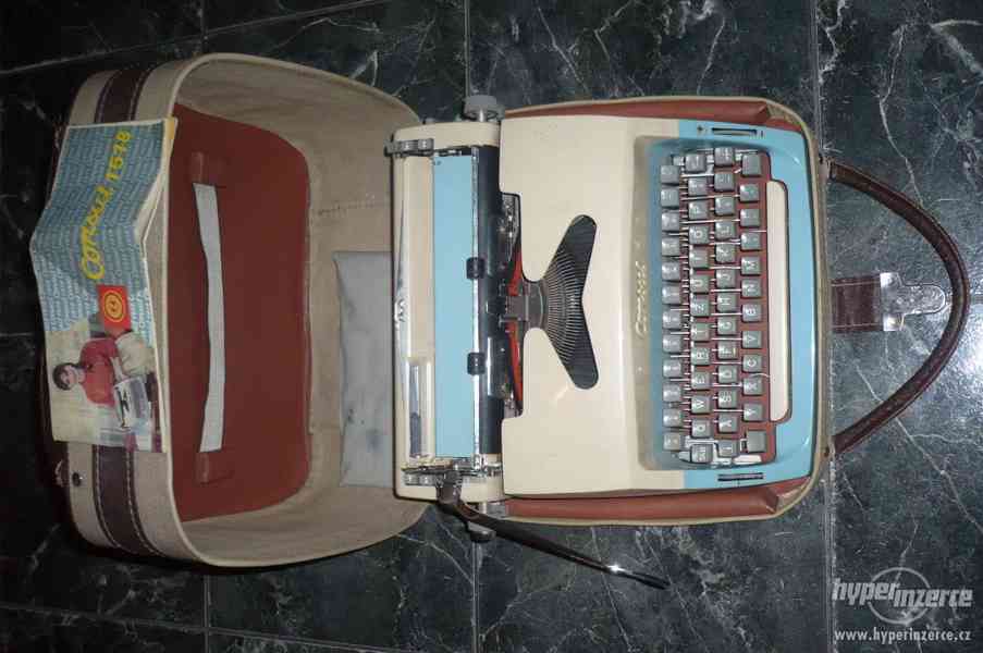 Prodám plně funkční psací stoj Consul ze 60. let s kufříkem - foto 1