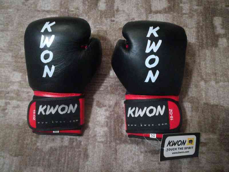 Boxovací rukavice KWON KO Champ černo-červené 10 oz. - foto 3
