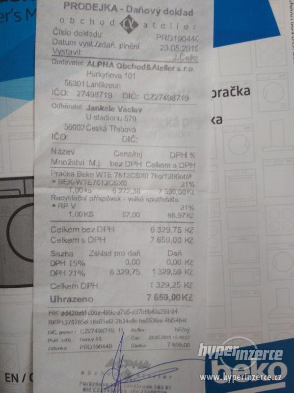 Prodám pračku WTE 7612 CSX0 - foto 9