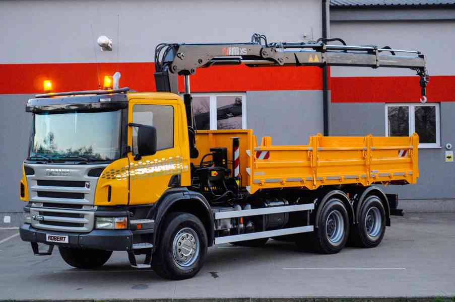 SCANIA P380 6X4 SKLÁPĚČ / VYKLÁPĚČ + HYDRAULICKÁ RUKA EURO4 - foto 105