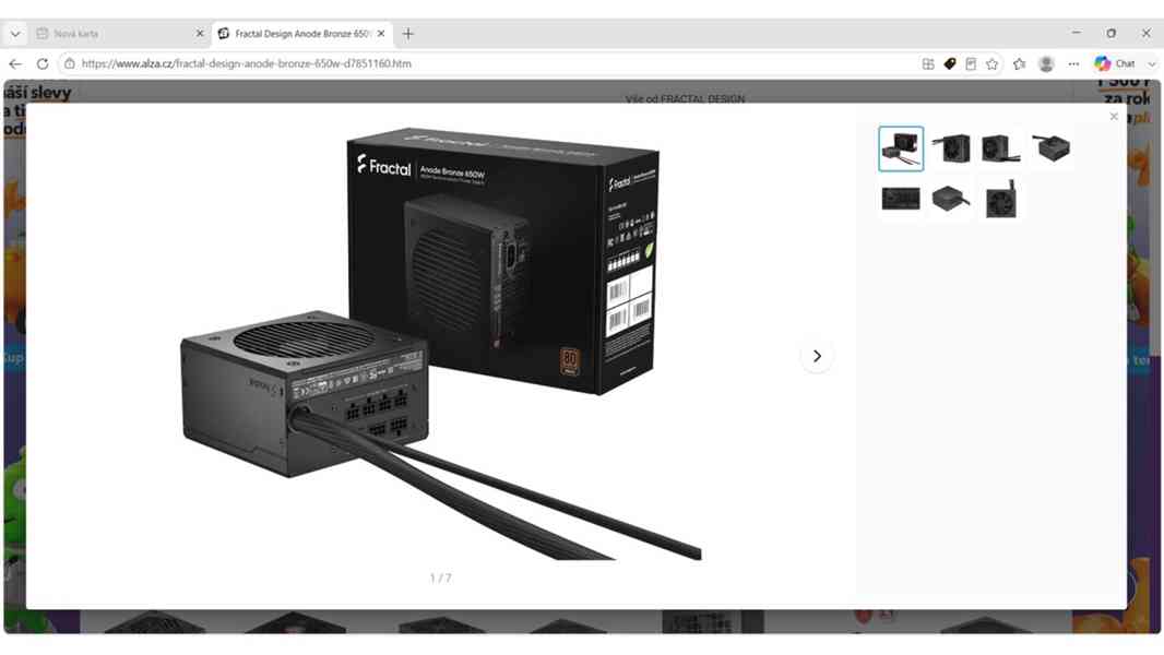 Zdroj Fractal Design Anode Bronze 650W - foto 7