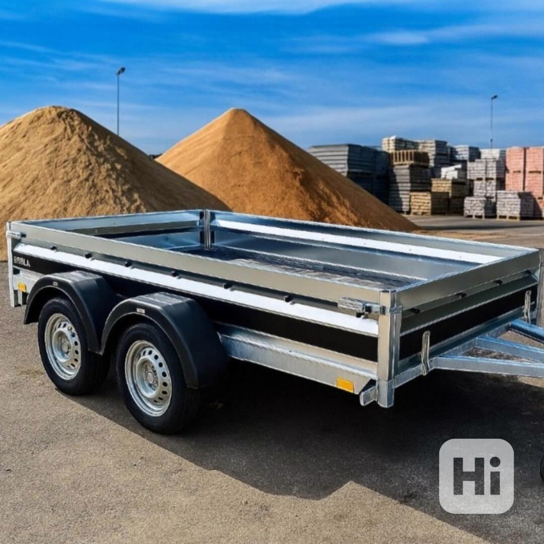 Řidičák B, nový přívěsný vozík 3,0m x 1,50m, 2x náprava, DPH - foto 1