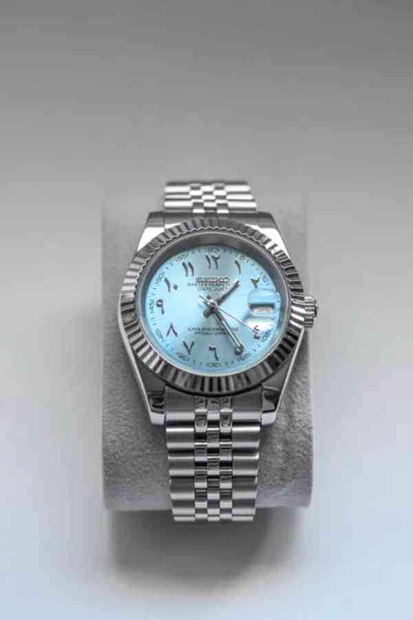 Hodinky SeikoMod Datejust Arabic Ice Blue - foto 2