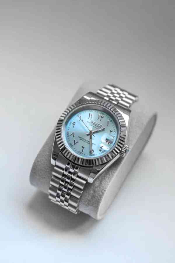 Hodinky SeikoMod Datejust Arabic Ice Blue - foto 3