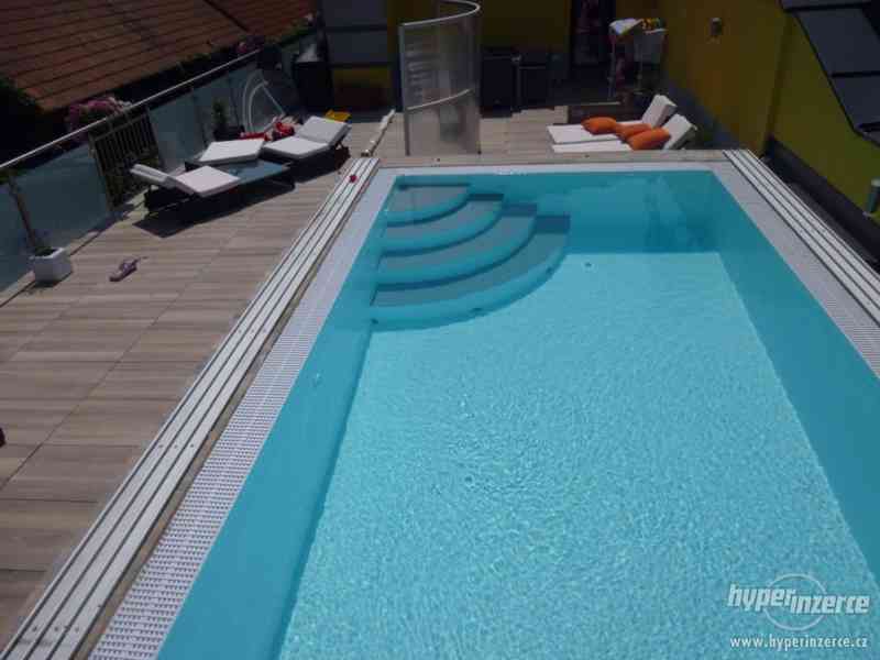 Luxusní přelivový bazén 660x330x120 AKCE - foto 6