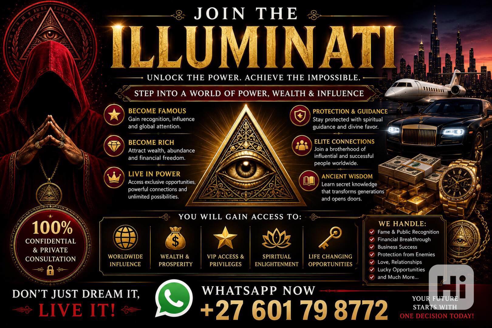 HOW TO JOIN ILLUMINATI FAST IN UNITED KINGDOM+27 601 79 8772 - foto 1