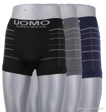 Pánské značkové boxerky UOMO, 3 ks - nové s dopravou zdarma - foto 2