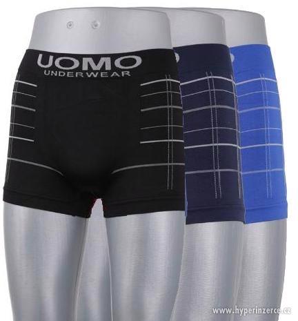 Pánské značkové boxerky UOMO, 3 ks - nové s dopravou zdarma - foto 3