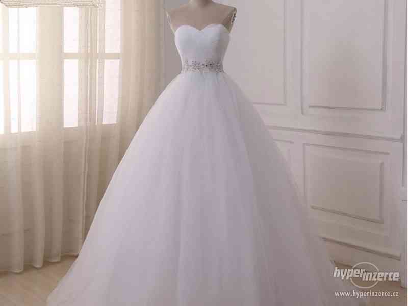 nové bílé svatební/plesové šaty velikosti xs-m - foto 1