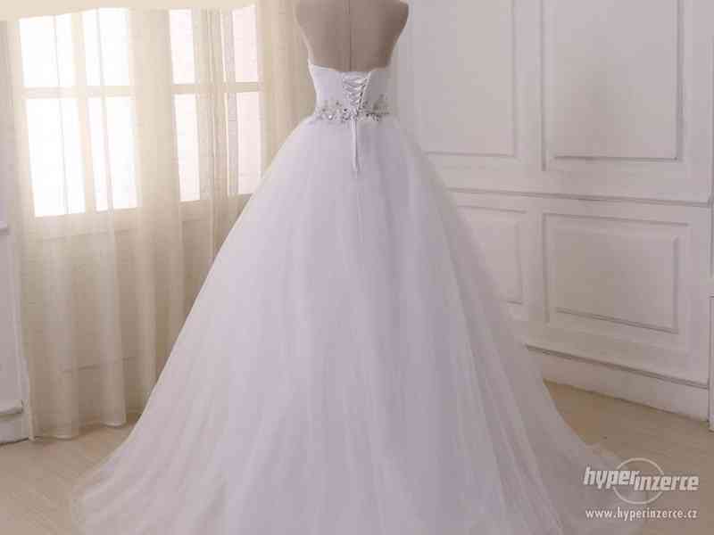 nové bílé svatební/plesové šaty velikosti xs-m - foto 3