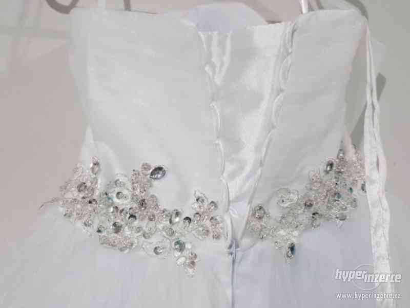 nové bílé svatební/plesové šaty velikosti xs-m - foto 6