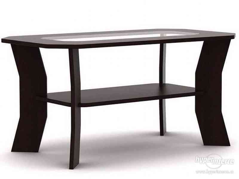 Konferenční stolek FILIP K10 lamino wenge se sklem - foto 2