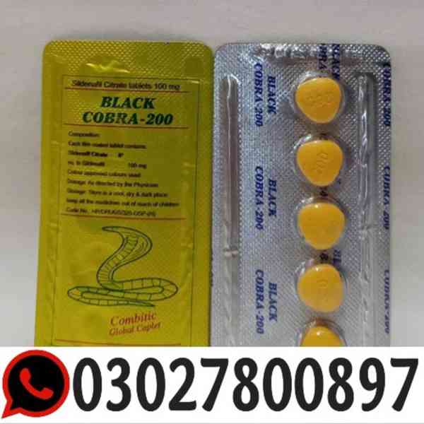 Black Cobra 200mg Tablets in Karachi } 03027800897