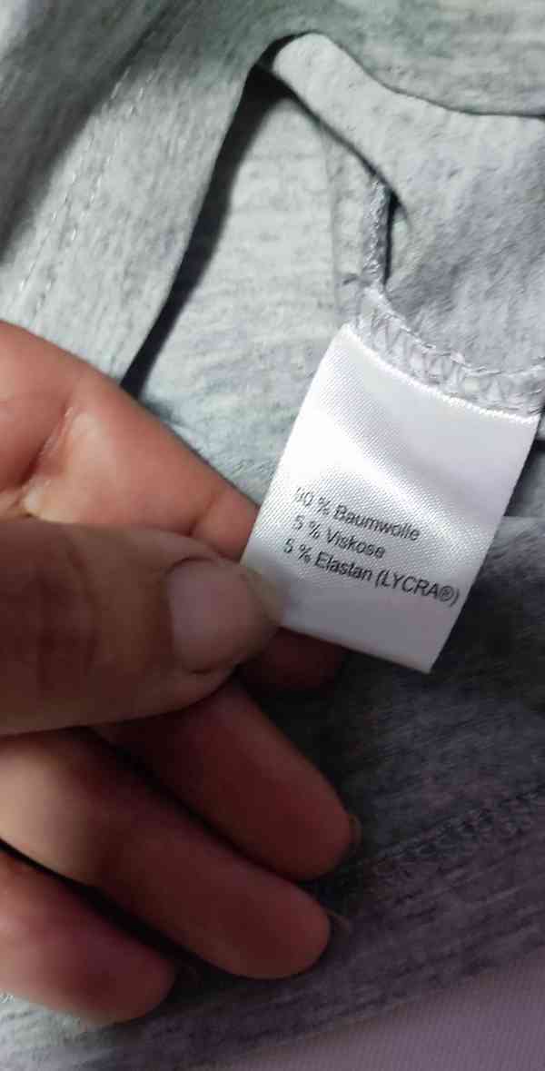 Dětské šedé rolákové tričko, vel. 116 - foto 5