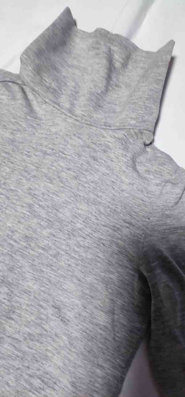 Dětské šedé rolákové tričko, vel. 116 - foto 3