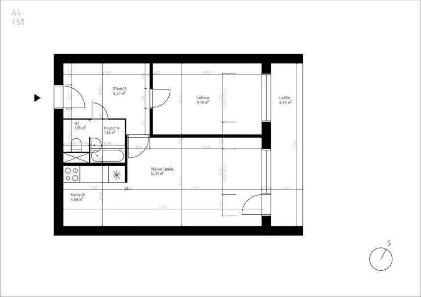 Prodej bytu 2kk, 40 m2, v osobním vlastnictví, ul.Trnovanská - foto 7