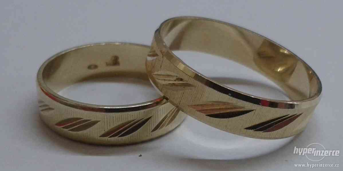 Prodám zlaté Ag snubní prsteny - foto 1