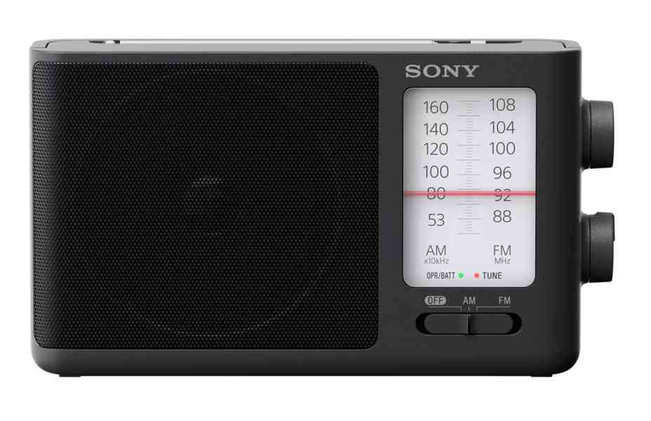 Sony ICF-506 přenosné FM/AM rádio s analogovým ladění