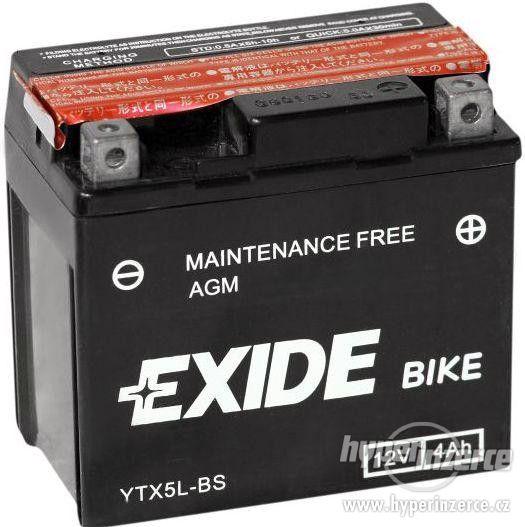 Prodám moto baterii Exide YTX5LBS