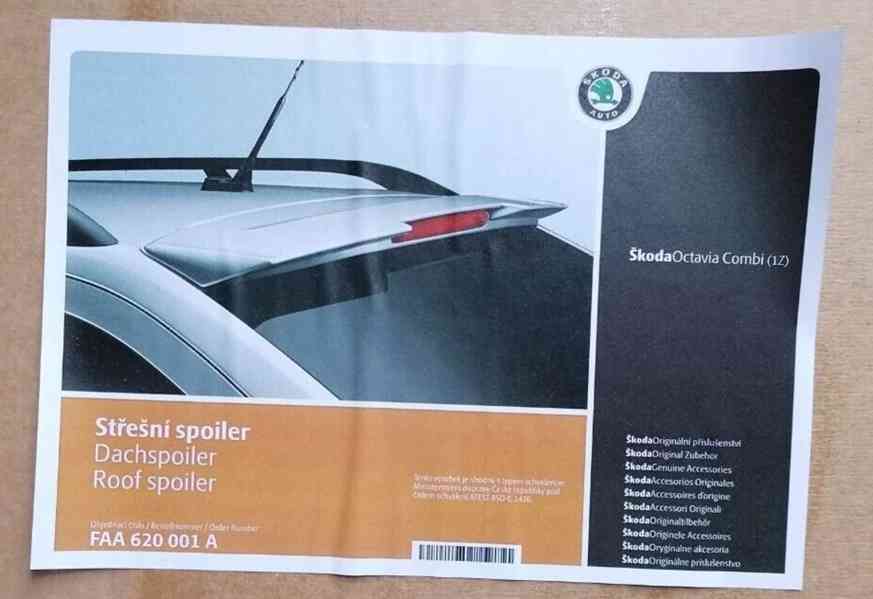 Nový originál střešní spoiler Škoda Octavia combi II RS - foto 3