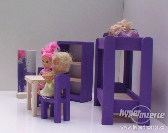 Dřevěný nábytek pro panenky pokojíček - foto 3