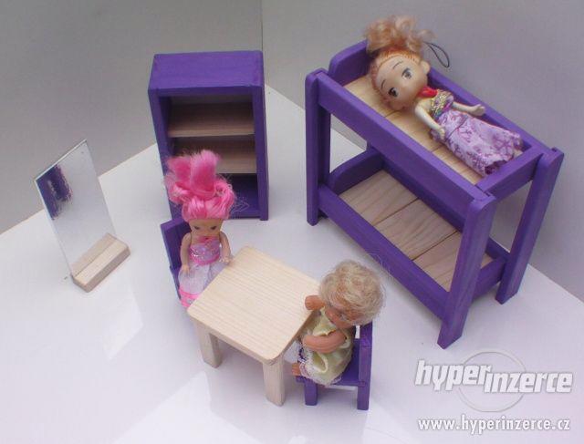 Dřevěný nábytek pro panenky pokojíček - foto 4