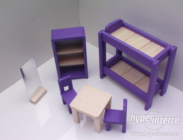 Dřevěný nábytek pro panenky pokojíček - foto 5