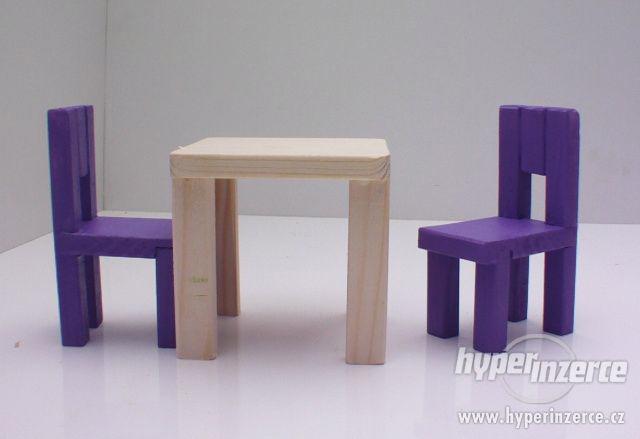 Dřevěný nábytek pro panenky pokojíček - foto 8