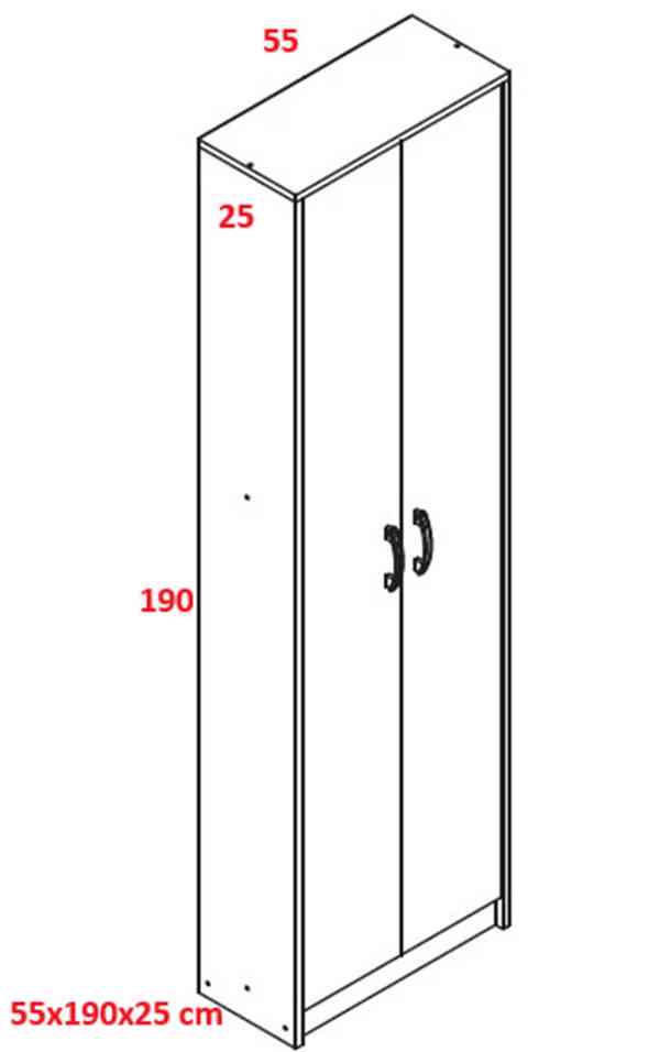 Předsíňová a botníková skříň (2 ks) - dekor dub - foto 5