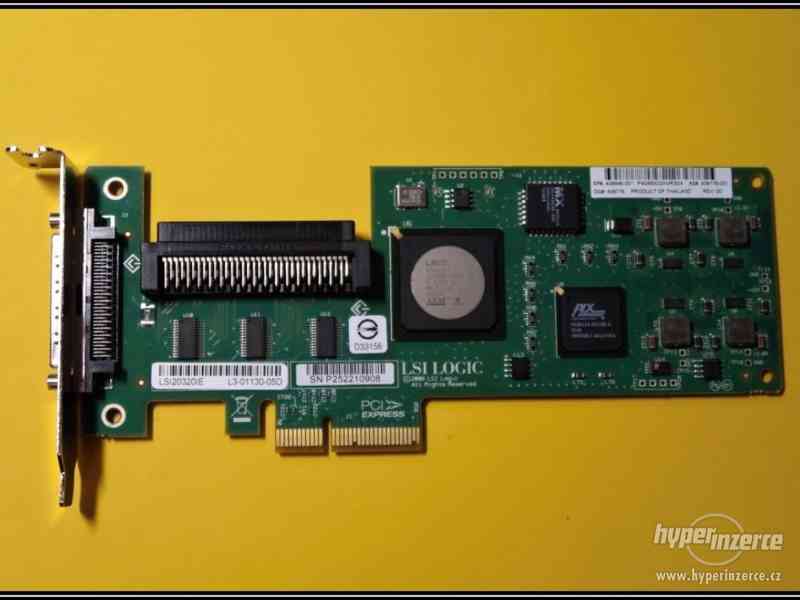 Řadič SCSI HP 439946-001 LSI20320IE ULTRA320 PCI-E X4 LP - foto 1