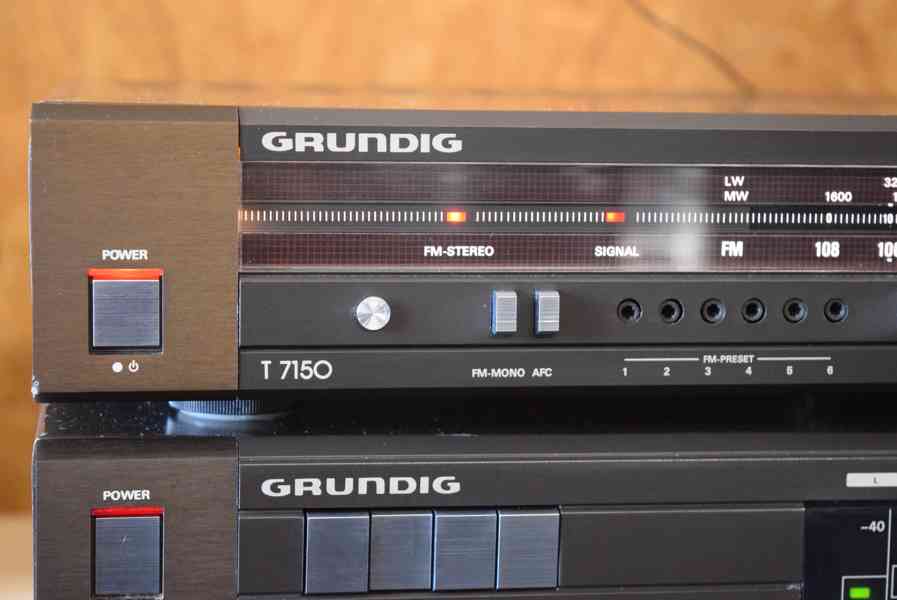GRUNDIG V 7150 + T 7150 STEREO ZESILOVAČ A TUNER ! - foto 2