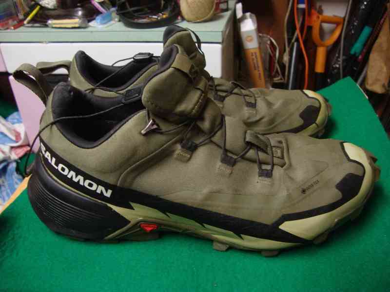Pánské trekové boty SALOMON CROSS HIKE GTX 2 zelené vel.44 - foto 3