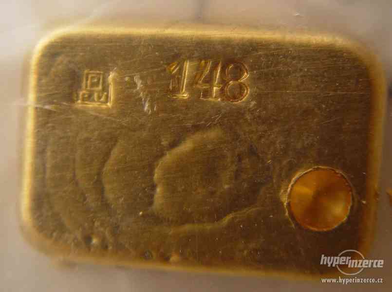 Prodám zlatou cihličku 127,45 g, ověřeno puncovní úřadem. - foto 3