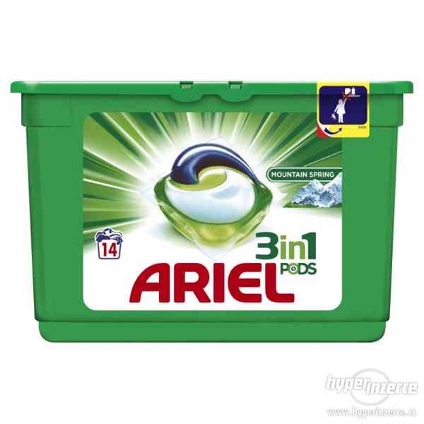 ARIEL prací kapsule, gel, prášek - foto 2