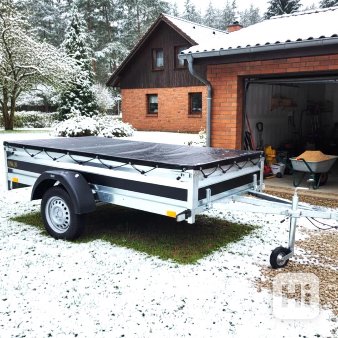 Přívěsný vozík profi NOVÝ 2,35mx1,30, svařovaný rám, DPH - foto 1