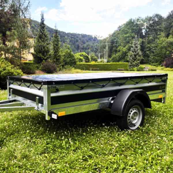 Přívěsný vozík profi NOVÝ 2,35mx1,30, svařovaný rám, DPH - foto 23