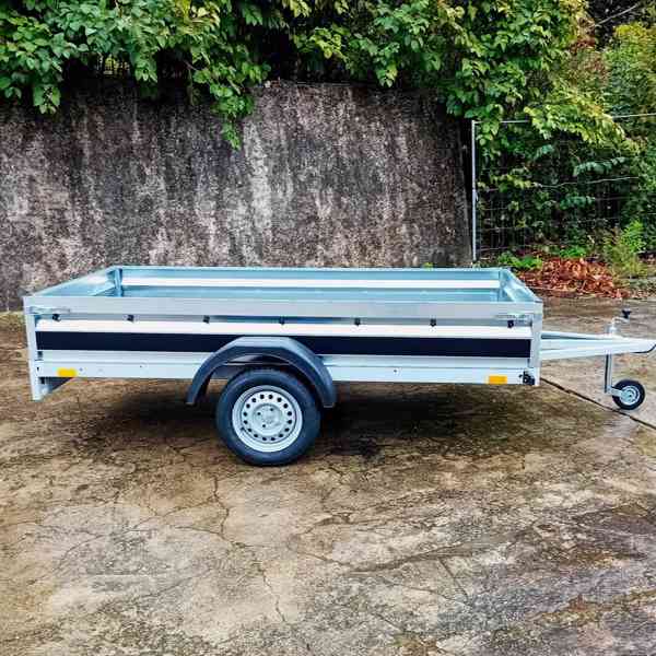 Přívěsný vozík profi NOVÝ 2,35mx1,30, svařovaný rám, DPH - foto 3