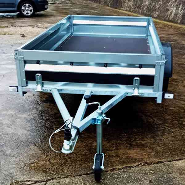 Přívěsný vozík profi NOVÝ 2,35mx1,30, svařovaný rám, DPH - foto 8