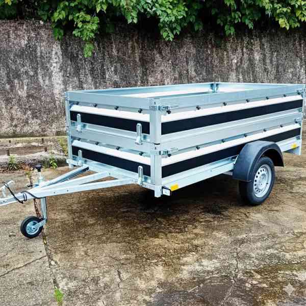 Přívěsný vozík profi NOVÝ 2,35mx1,30, svařovaný rám, DPH - foto 24